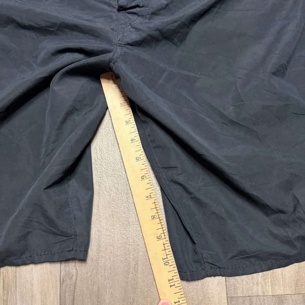 True Religion Ricky Relaxed Straight Shorts Mens 40 Black Horseshoe Pocket